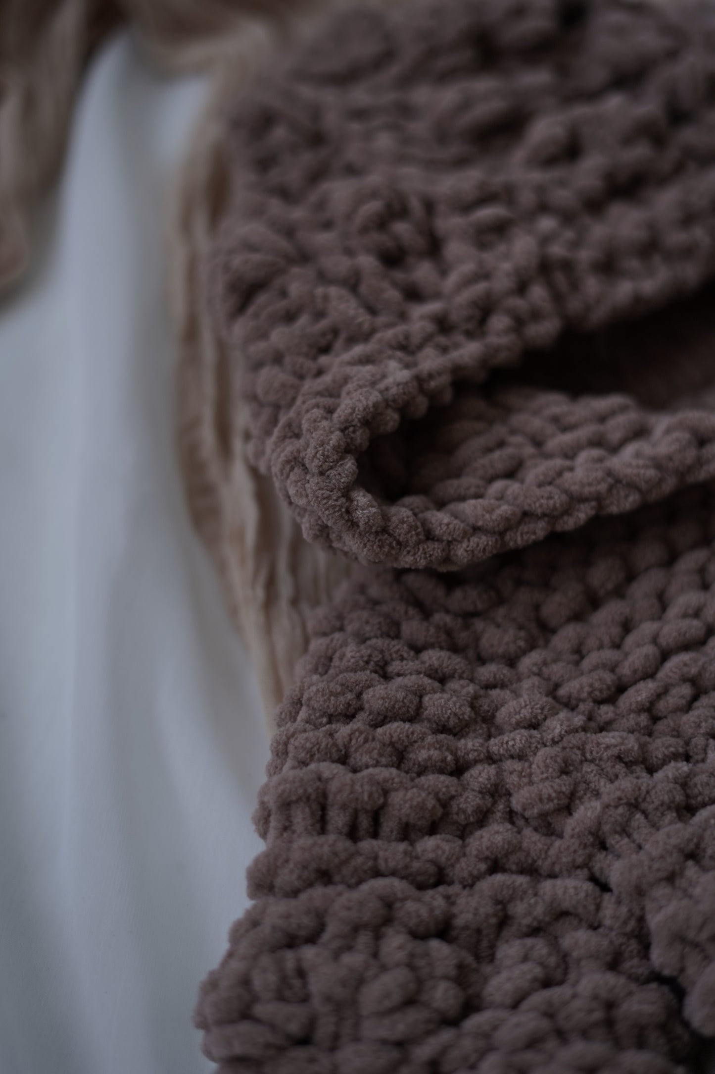 Brown Knit Baby Romper