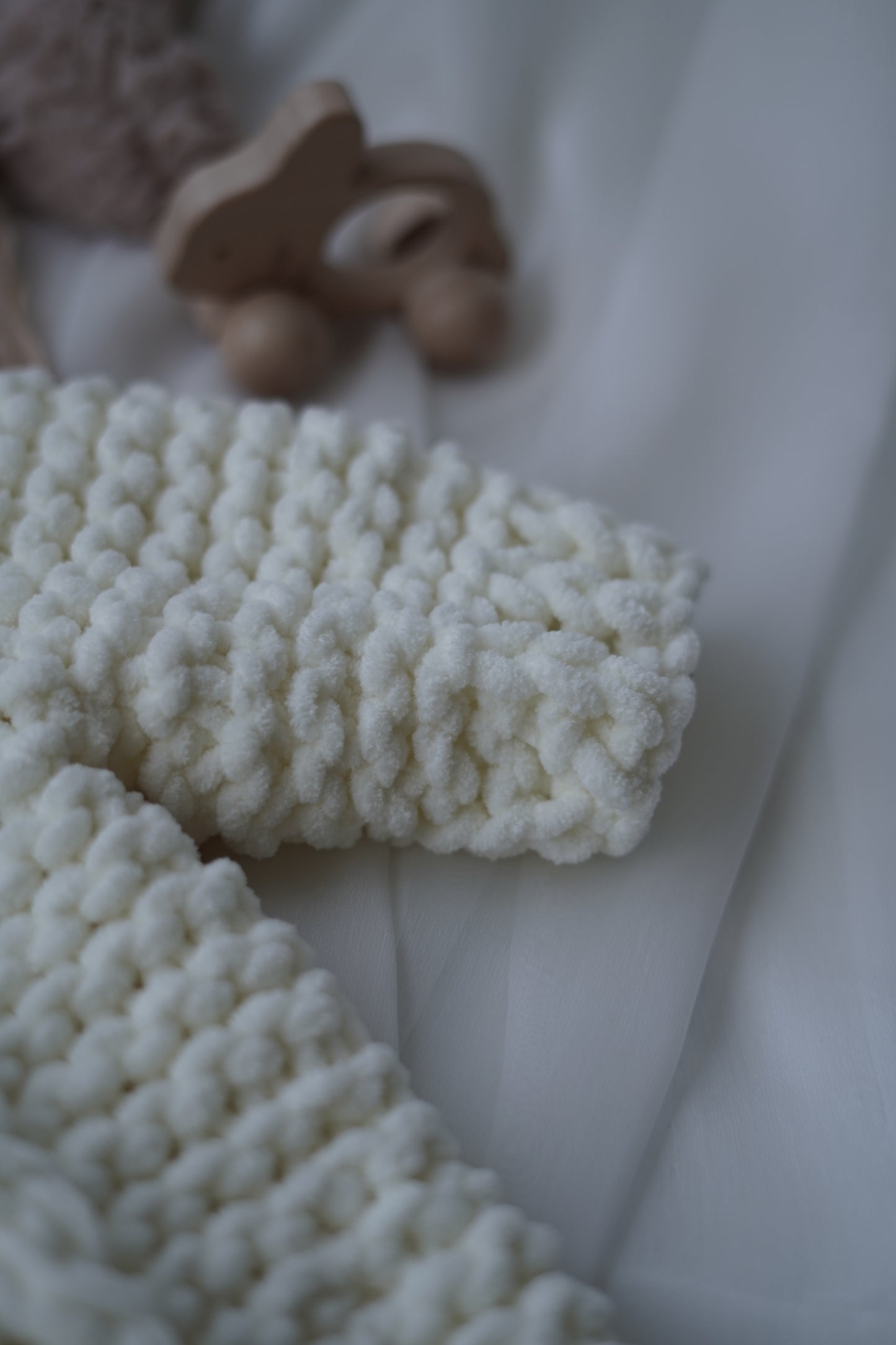 Cream Knit Baby Romper